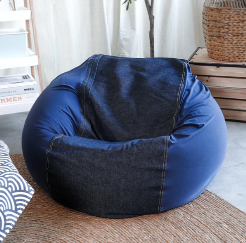 HOUZE - Laxla Bean Bag - Denim Blue